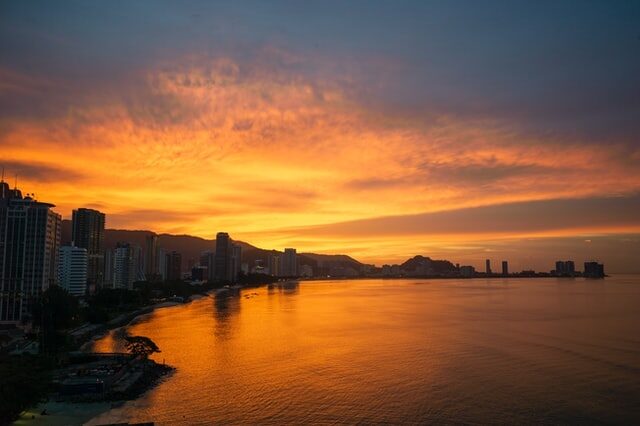Sunset in Penang Malaysia